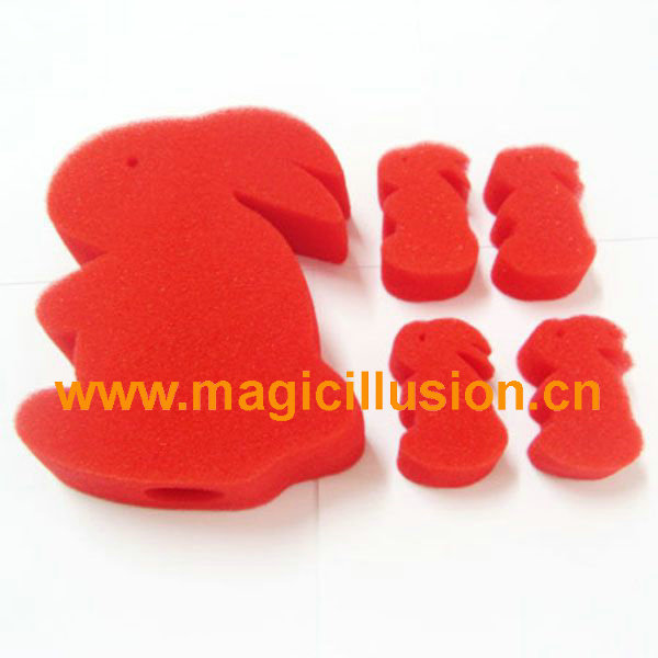 Sponge rabbit magic toy